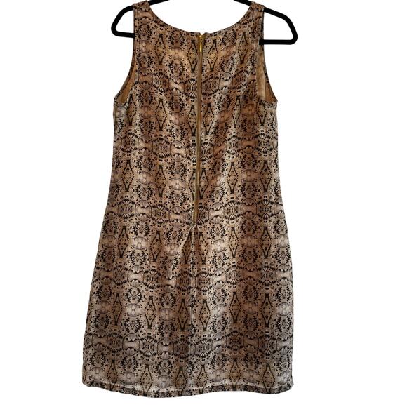 Cynthia Rowley 100% Linen Sleeveless All Over Print Sheath Dress Women's 6 - Picture 2 of 7